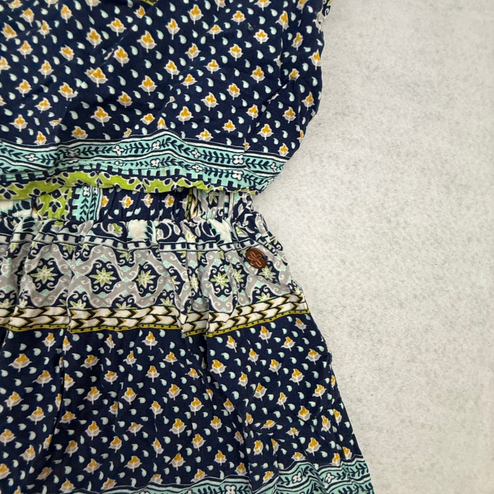 Matilda Jane Romper Girls 10 Blue Floral Boho Sleeveless Rayon Summer - Picture 5 of 15